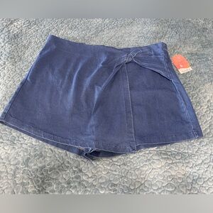 Aruba NWT Womens Skort Sz 3X Stretch Captivating Blue Jean Med Wash Zip Closure